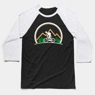 Mountain Bike Retro Style Extreme Hiking Lovers Gift Baseball T-Shirt